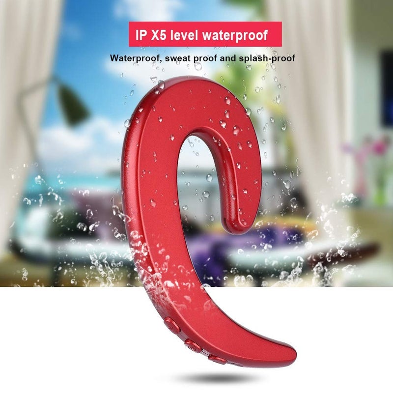 Ciglow Bluetooth Headphone, Hands Ear Hook Headset Painless Earphone Ergonomic Design Headset(red) - Image 3